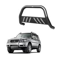 Quebra Mato Pajero Tr4 2007 2008 2009 2010 Com Grade Preto