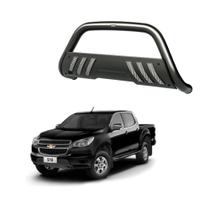 Quebra Mato S10 2012 2013 2014 2015 2016 Com Grade Preto