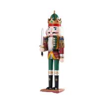 Quebra-Nozes de Madeira 30cm - Ornamento de Natal - Figura de Soldado Artesanal