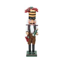 Quebra-nozes De Madeira De 38cm, Vinho De Natal, Homem De Gengibre, Soldado, Rei, Estatueta,