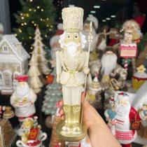 Quebra-nozes dourado - 29cm