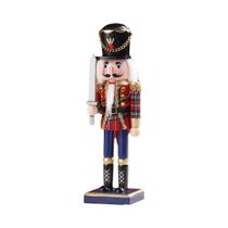 Quebra-Nozes Escocês Artesanal Listrado De 25CM Para Decoração De Natal E Presente De Festa Quebra-Nozes Escocês Artesanal Listrado De 25CM Para Decoração De Natal E Presente De Festa