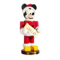 Quebra-nozes Kurt Adler Santa Mickey Mouse 25 cm de resina de madeira Quebra-nozes Kurt Adler Santa Mickey Mouse 25 cm de resina de madeira