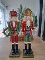 Quebra Nozes Natal 2pçs 22x6x6cm