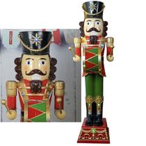 Quebra Nozes Natal Soldado Natalino Grande Luzes Som Musica Enfeite Casa Sala Hall Entrada Shopping Loja Evento Festa