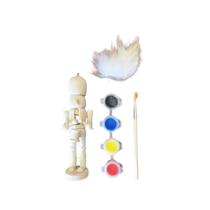 Quebra Nozes Soldado Natalino Kit Pintura 13cm Quebra Nozes Soldado Natalino Kit Pintura 13cm