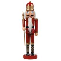 Quebra Nozes Vermelho Decorativo com Lança 28cm Natal - Magizi Quebra Nozes Vermelho Decorativo com Lança 28cm Natal - Magizi