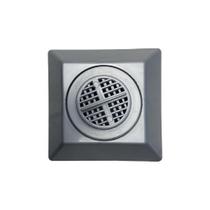 Quebra Ondas Ladrão Piscina Alvenaria Abs Sobrepor Prata Cano 50mm