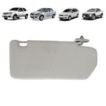 Quebra Sol Cinza com Bolsa Airbag Fiat Palio Weekend Siena Strada 2004 a 2018 Lado Esquerdo Newtec Nt1028ft