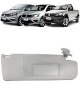 Quebra Sol Cinza com Espelho e Bolsa Volkswagen Gol Saveiro Voyage Lado Direito Quebra Sol Cinza com Espelho e Bolsa Volkswagen Gol Saveiro Voyage Lado Direito