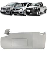 Quebra Sol Cinza com Espelho e Bolsa Volkswagen Gol Saveiro Voyage Lado Esquerdo Quebra Sol Cinza com Espelho e Bolsa Volkswagen Gol Saveiro Voyage Lado Esquerdo