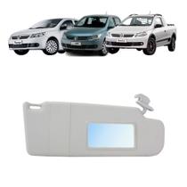 Quebra Sol Cinza com Espelho e Bolsa Volkswagen Gol/voyage/saveiro Lado Direito Newtec Nt3008cvw
