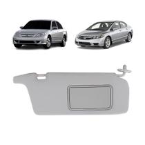 Quebra Sol Cinza com Espelho Honda Civic 2001 a 2007 Lado Direito Newtec Nt2500hd Quebra Sol Cinza com Espelho Honda Civic 2001 a 2007 Lado Direito Newtec Nt2500hd
