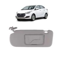 Quebra Sol Cinza com Espelho Hyundai Hb20 2012 a 2021 Lado Direito Newtec Nt5000hy