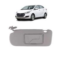 Quebra Sol Cinza com Espelho Hyundai Hb20 2012 a 2021 Lado Direito Newtec Nt5000hy