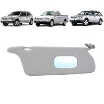 Quebra Sol Cinza Com Espelho Simples Volkswagen Gol Parati e Saveiro 1995 a 2005 Lado Direito Newtec NT3004SVW