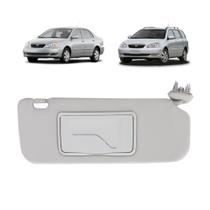 Quebra Sol Cinza Com Espelho Toyota Corolla e Fielder 2002 a 2008 Lado Direito Newtec NT2700TY