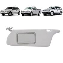 Quebra Sol Cinza Com Espelho Volkswagen Gol Parati e Saveiro 1995 a 2005 Lado Esquerdo Newtec NT3005VW