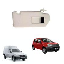Quebra Sol Com Bolso e Espelho lado Direito para carro FIORINO NOVO UNO