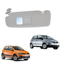 Quebra Sol com caixa espelho lado esquerdo para carro CROSSFOX FOX SPACEFOX