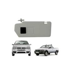 Quebra Sol Com Espelho Cinza Claro Lado Esquerdo Palio Siena Strada