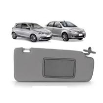 Quebra Sol com Espelho Etios Sedan / Hatch 2012/... Lado Esquerdo Quebra Sol com Espelho Etios Sedan / Hatch 2012/... Lado Esquerdo