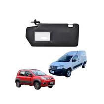 Quebra Sol Com Espelho Preto Lado Esquerdo Uno e Fiorino 2016 em Diante Quebra Sol Com Espelho Preto Lado Esquerdo Uno e Fiorino 2016 em Diante