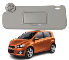 Quebra Sol Com Espelho Sonic 12-14 Lado Esquerdo Quebra Sol Com Espelho Sonic 12-14 Lado Esquerdo