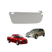 Quebra Sol Injetado Cinza Com Bolsa Lado Esquerdo Corsa Hatch e Sedan 2002 a 2012 e Montana 2003 a 2012 Quebra Sol Injetado Cinza Com Bolsa Lado Esquerdo Corsa Hatch e Sedan 2002 a 2012 e Montana 2003 a 2012