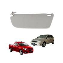 Quebra Sol Injetado Cinza Com Bolsa Lado Esquerdo Corsa Hatch e Sedan 2002 a 2012 e Montana 2003 a 2012 Quebra Sol Injetado Cinza Com Bolsa Lado Esquerdo Corsa Hatch e Sedan 2002 a 2012 e Montana 2003 a 2012