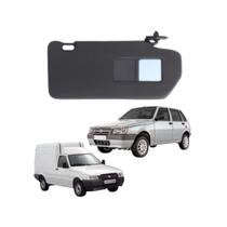 Quebra Sol Injetado Preto Com Espelho Lado Direito Uno Fiorino 1993 a 2003 Quebra Sol Injetado Preto Com Espelho Lado Direito Uno Fiorino 1993 a 2003