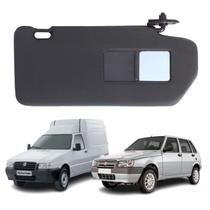 Quebra sol preto uno e fiorino 93-03 com espelho ld direito Quebra sol preto uno e fiorino 93-03 com espelho ld direito