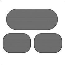 Quebra Sol Protetor Solar Tecido Carro C/ Kit 2 Lat 1 Tras