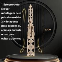 QuebraCabeça 3D em MDF Karambit Montagem Decorativa e Desafio Intelectual