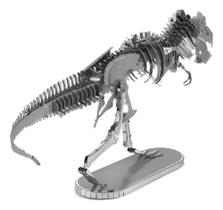 Quebracabeça 3D Metal Earth Dinossauro TRex Miniatura em Metal Escultura de Montar Fascinations