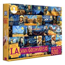 Quebracabeça 500 peças van gogh game office paisagem artístico toyster 3330