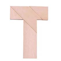 QuebraCabeça Educativo de Madeira Tétris Jogo de Montagem Versátil com 4 Peças