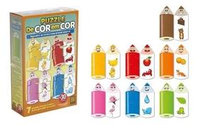 QuebraCabeça Grow Cores e Encaixes Jogo Educativo Didático para Crianças QuebraCabeça Grow Cores e Encaixes Jogo Educativo Didático para Crianças