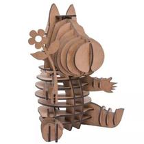 Quebracabeça MDF 3D Hipopótamo Lisbela 47 Peças Educativo Decorativo Pasiani Quebracabeça MDF 3D Hipopótamo Lisbela 47 Peças Educativo Decorativo Pasiani