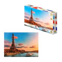 Quebracabeça Torre Eiffel 500 Peças Infantil Ggb Brinquedos