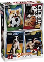 QuebraCabeças 1000 Peças Cachorrinhos Esportistas