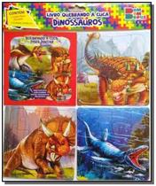 Quebrando A Cuca - Dinossauros 01 (Contém 1 Livro P/Colorir 3 Quebra-Cabeças) - CEDIC