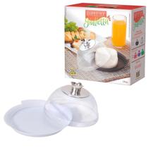 Queijeira Acrílica Giulietta Cromada QJ825 - Delta Útil