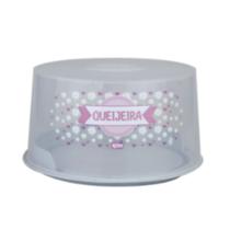 Queijeira Base Moderna e Alça Imbutida Tampa Rosca Linha Azzu