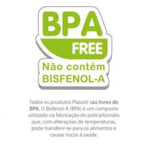 Queijeira com Alça e Tampa de Rosca para Armazenar e Servir Moderna Plástico Plasutil