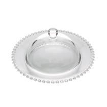 Queijeira Cristal Clear Bolinha c/ Tampa Transparente 20x9cm