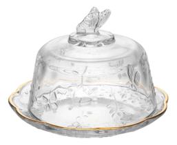 Queijeira Cristal Ecológico Lyor New Butterfly 19cm Premium