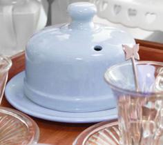 Queijeira de Cerâmica Queijo Minas Azul