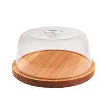 Queijeira de Madeira com Tampa em Acrílico Essence Domama