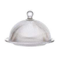 Queijeira De Vidro 20x13cm Transparente Graffiato Hauskraft